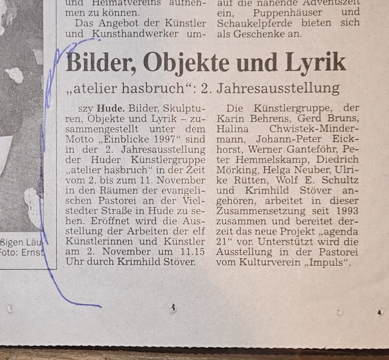 Einblicke 1997 – Ausschnitt